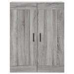 vidaXL Buffet haut Sonoma gris 69 5x34x180 cm Bois d'ingénierie