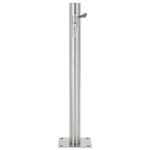 vidaXL Colonne à eau de jardin ronde Acier inoxydable 65 cm