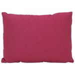 vidaXL Ensemble d'oreillers décoratifs lot de 7 Rose Tissu