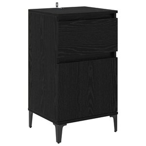 vidaXL Cabinet de chevet Chêne noir 40 x 35 x 70 cm Bois d'ingénierie