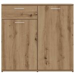 vidaXL Buffet chêne artisanal 80x36x75 cm bois d'ingénierie