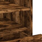 vidaXL Table de chevet chêne fumé 45x50x50 cm bois d'ingénierie