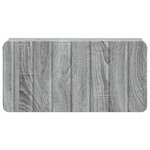 vidaXL Cabinet de chevet mural 2 Pièces Sonoma gris 49 x 34 5 x 24 cm