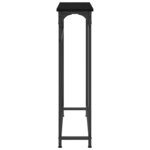 vidaXL Table Console avec étagère Chêne noir 75 x 19 5 x 75 cm