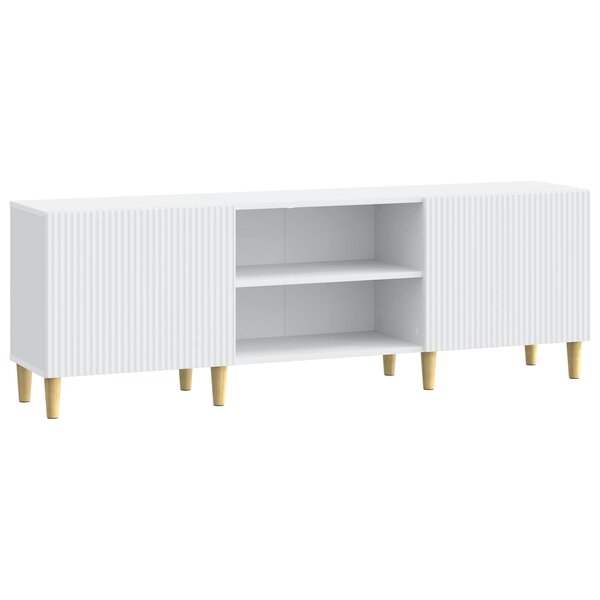 vidaXL Meuble TV Blanc 150 x 31 x 50 cm Bois d'ingénierie