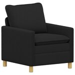 vidaXL Canapé Noir 76 x 81 x 87 5 cm Tissu