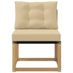 vidaXL Sofa de milieu extérieur Blanc