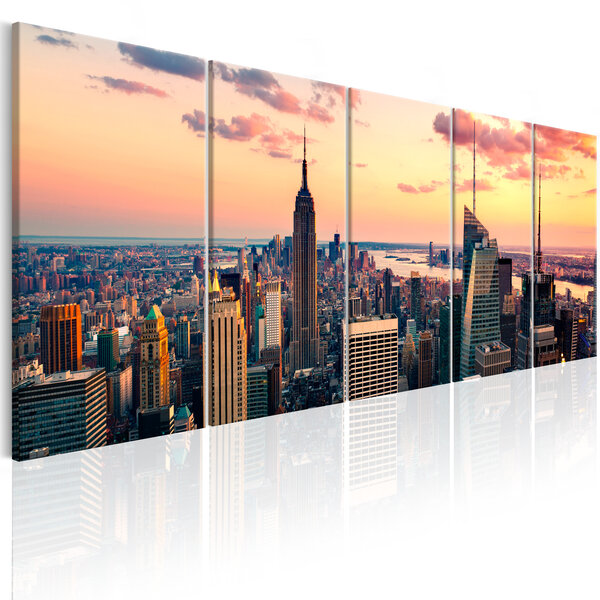 Tableau - beautiful sunset l x h en cm 225x90