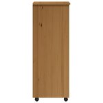 vidaXL Armoire roulante avec tiroirs MOSS bois de pin marron miel
