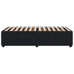 vidaXL Cadre de lit sans matelas noir 90x200 cm velours