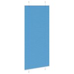 vidaXL Store plissé bleu 90x200 cm largeur du tissu 89 4 cm polyester