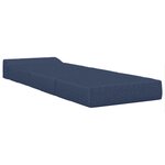 vidaXL Canapé-lit pliable Bleu 200 x 70 x 15 cm Tissu