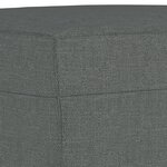 vidaXL Repose-pied Gris foncé 60x50x41 cm Tissu