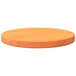 vidaXL Dessus de table rond cire marron Ø30x2 5 cm bois de pin massif