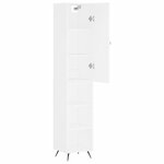 vidaXL Buffet haut Blanc 34 5x34x180 cm Bois d'ingénierie