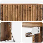 vidaXL Meuble TV mural Bois ancien 59 5 x 31 x 30 cm Bois d'ingénierie