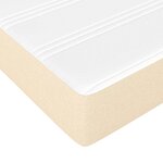 vidaXL Matelas à ressorts ensachés pour enfants crème 80x160 cm tissu