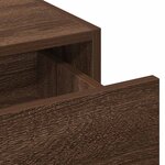 vidaXL Table de Toilette Marron 60 x 40 x 70 cm Bois d'ingénierie