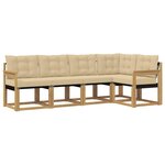 vidaXL Ensemble de canapés d'extérieur 5 pc