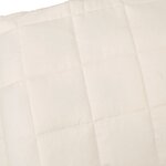 vidaXL Couverture lestée Crème clair 220x240 cm 15 kg Tissu