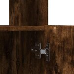 vidaXL Buffet haut chêne fumé 92x33x100 cm bois d'ingénierie