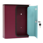 Rottner splashy boîte aux lettres rouge baie turquoise