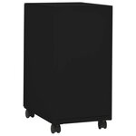 vidaXL Classeur mobile Noir 30x45x59 cm Acier