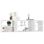vidaXL Étagère murale Blanc 102x30x29 cm Bois d’ingénierie