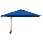 vidaXL Parasol mural avec LEDs bleus 248 cm