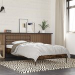 vidaXL Cadre de lit sans matelas chêne fumé 90x190 cm