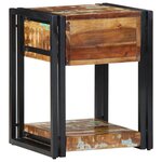vidaXL Cabinet de chevet avec tiroir 2 Pièces Multicolore 40 x 35 x 50 cm