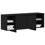 vidaXL Meuble TV Chêne noir 120 x 30 x 40 5 cm Bois d'ingénierie