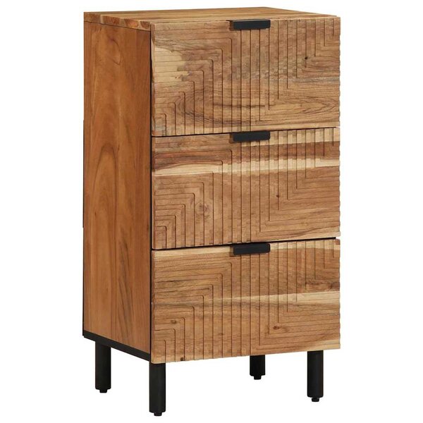 vidaXL Buffet avec étagère Marron 40 x 33 x 75 cm Bois d'acacia massif