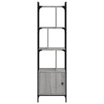 vidaXL Bibliothèque avec porte sonoma gris 44 5x30x154 5 cm