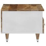 vidaXL Table basse 80x54x40 cm bois de manguier massif