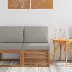 vidaXL Sofa de milieu extérieur Bois d'Acacia Massif Naturel