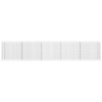 vidaXL Lit surélevé à gabion Acier galvanisé 450x30x90 cm