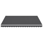 vidaXL Tissu de remplacement pour auvent Anthracite 4 5x3 5 m