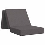 vidaXL Canapé-lit pliable 75 x 63 x 45 cm Gris clair