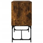 vidaXL Buffet chêne fumé 100x40x79 5 cm bois d'ingénierie