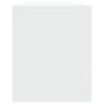vidaXL Meuble TV blanc 130x35x50 cm bois d'ingénierie