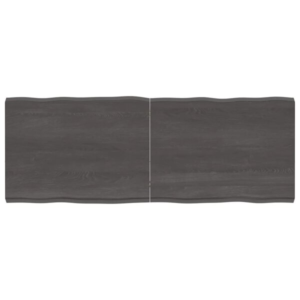 vidaXL Dessus de table bois massif traité bordure assortie