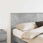 vidaXL Tête de lit Gris béton 160 cm Bois d'ingénierie