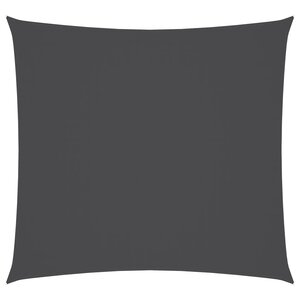 vidaXL Parasol en tissu oxford carré 5x5 m anthracite