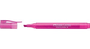 Surligneur TEXTLINER 38 Pte Biseau 1-4 mm Rose FABER-CASTELL
