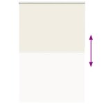 vidaXL Store enrouleur occultant blanc cassé 150x230 cm largeur tissu