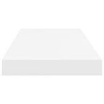 vidaXL Étagères murales flottantes 2 Pièces blanc 60x23 5x3 8 cm MDF