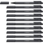 Stylo-feutre pointmax  gris très foncé x 10 stabilo