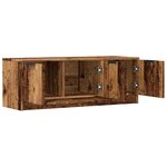 vidaXL Meuble TV vieux bois 102x35x36 5 cm bois d'ingénierie