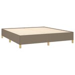 vidaXL Cadre de lit sans matelas taupe 180x200 cm tissu